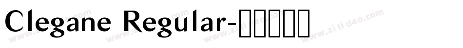 Clegane Regular字体转换